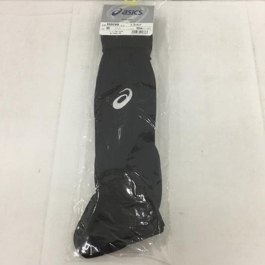 アシックス ASICS ファッション小物 ファッション小物 XSS098 ストッキング ジュニア サッカー 22cm ロゴ、文字 黒 / ブラック /  ボーイズ USED 古着 中古 10132169