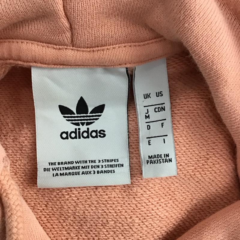 アディダス adidas パーカー 長袖 M プリント 桃 / ピンク /  メンズ USED 古着 中古 10121265