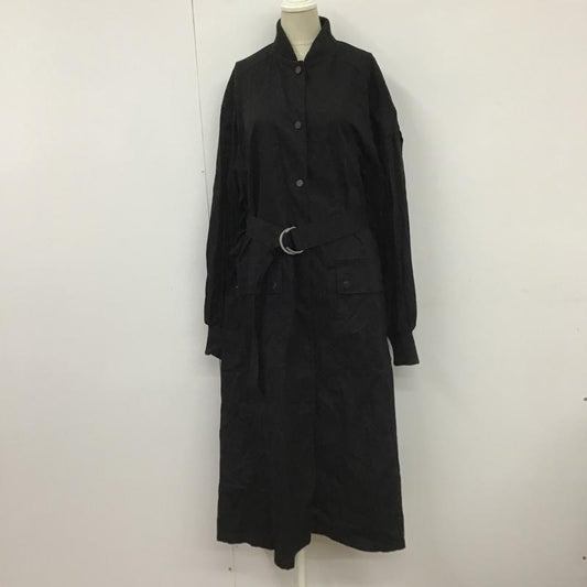 スライ SLY ジャケット、上着 ジャケット、ブレザー 030DSZ30-3180 OVERLONGブルゾン ロングジャケット カジュアルジャケット FREE 無地 黒 / ブラック /  レディース USED 古着 中古 10098007