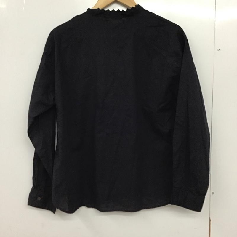 ツクロイ サンバレー tukuroi by SUNVALLEY シャツ、ブラウス 長袖 M 無地 紺 / ネイビー /  レディース USED 古着 中古 10150518