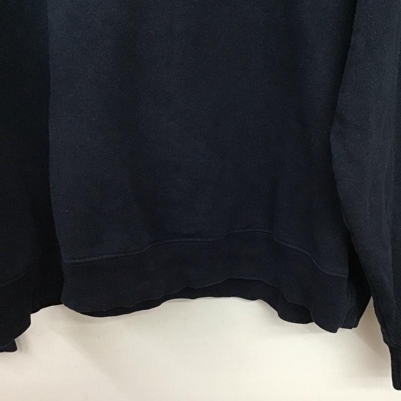 フリークスストア FREAK S STORE トレーナー 長袖 長袖トレーナー スウェット クルーネック プルオーバー L ロゴ、文字 紺 / ネイビー /  メンズ USED 古着 中古 10149598