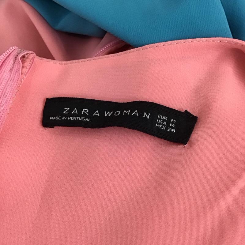 ザラ ZARA サロペット・オーバーオール サロペット、オーバーオール バイカラー オールインワン M 無地 桃 / ピンク / X 水色 / ライトブルー /  レディース USED 古着 中古 10112631