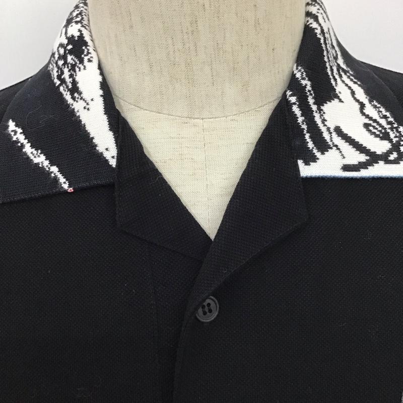 ケンゾー KENZO ポロシャツ 半袖 535-P-3092 KENZO GOLF 刺繍 4 ロゴ、文字 黒 / ブラック /  メンズ USED 古着 中古 10111838