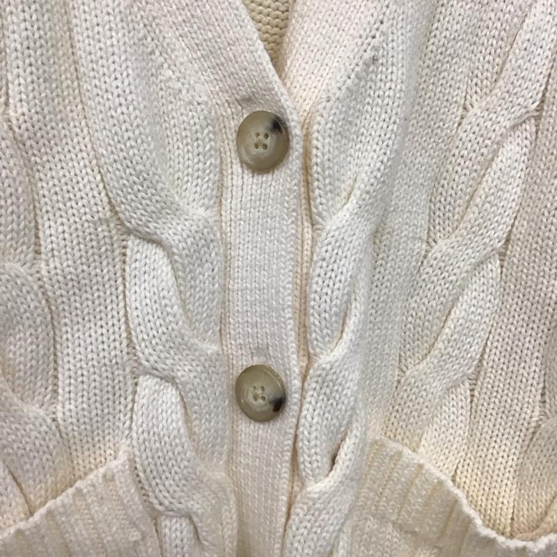 ポロラルフローレン POLO RALPH LAUREN カーディガン 長袖 M 無地 白 / ホワイト /  レディース USED 古着 中古 10147203