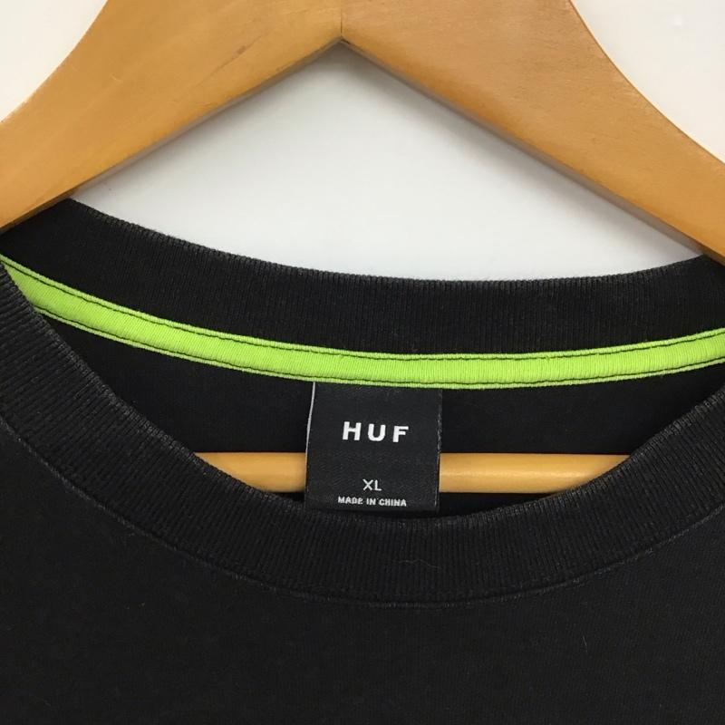 ハフ HUF Tシャツ 半袖 半袖カットソー プリントTシャツ クルーネックカットソー 無地 ダークグレー / ダークグレー /  メンズ USED 古着 中古 10150621