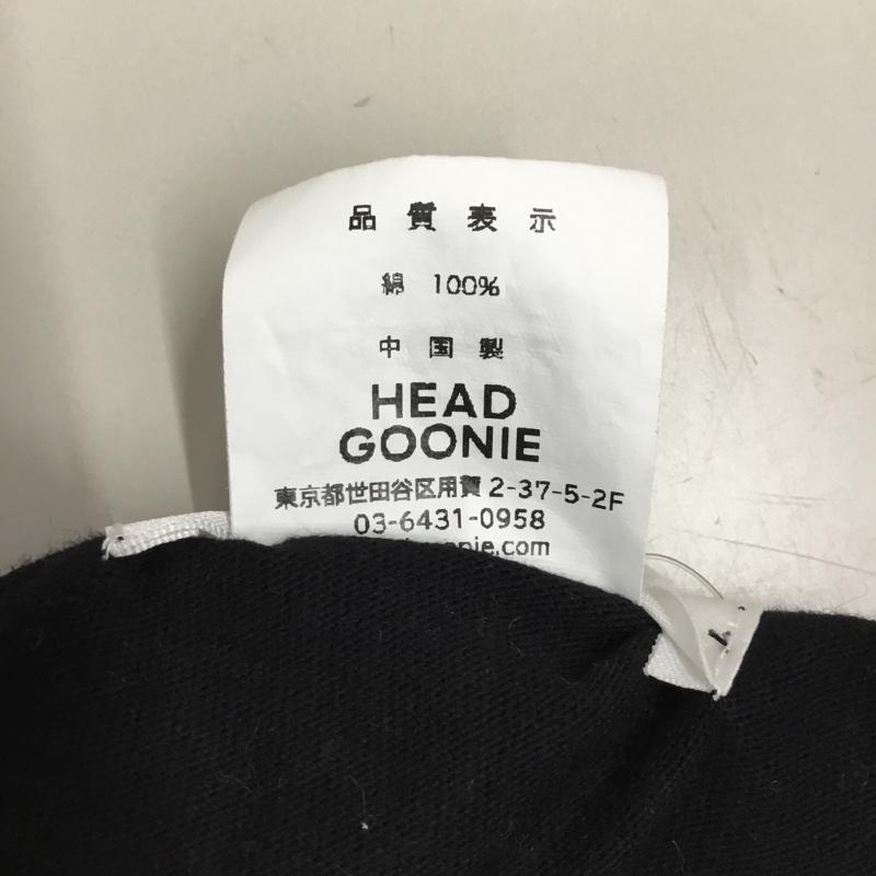 ヘッドグーニー HEADGOONIE Tシャツ 半袖 半袖カットソー プリントTシャツ クルーネックカットソー XXL プリント 黒 / ブラック /  メンズ USED 古着 中古 10117532