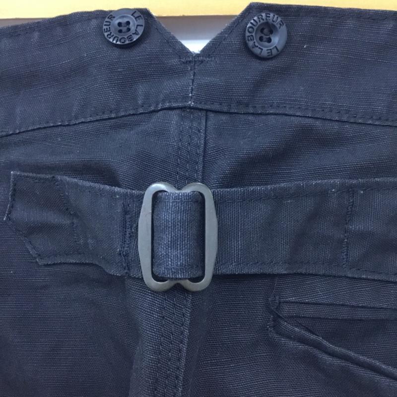 ラブルール Le LABOUREUR パンツ チノパン チノパン カジュアルパンツ ワイドパンツ ストレートパンツ 42 無地 黒 / ブラック /  メンズ USED 古着 中古 10112318