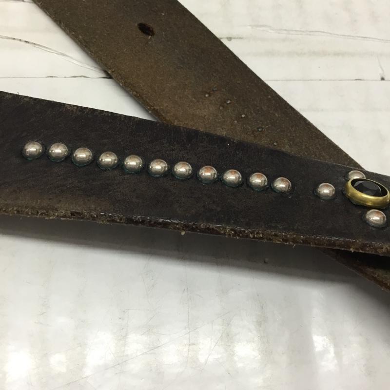 フラットヘッド The Flat Head ベルト・バックル ベルト レザー 33 スタッズ  黒 / ブラック /  メンズ USED 古着 中古 10113730