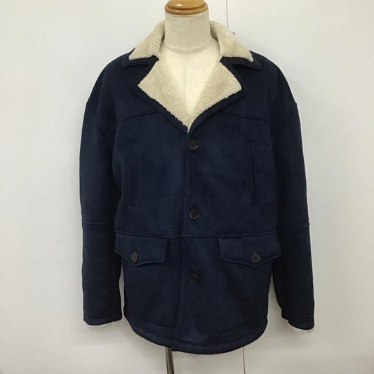 ザラメン ZARA MAN ジャケット、上着 ジャケット、ブレザー コート カラージャケット アウター XL 無地 紺 / ネイビー /  メンズ USED 古着 中古 10124085