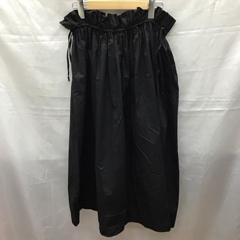ザラ ZARA スカート ロングスカート 7901 951 800 ギャザー S 無地 黒 / ブラック /  レディース USED 古着 中古 10118441