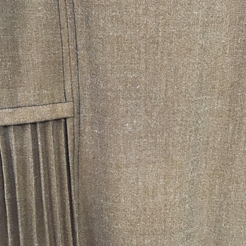 ラグナムーン LAGUNAMOON ワンピース ロングスカート 032050303101 サイドプリーツパイピングキャミワンピース FREE 無地 茶 / ブラウン /  レディース USED 古着 中古 10131489