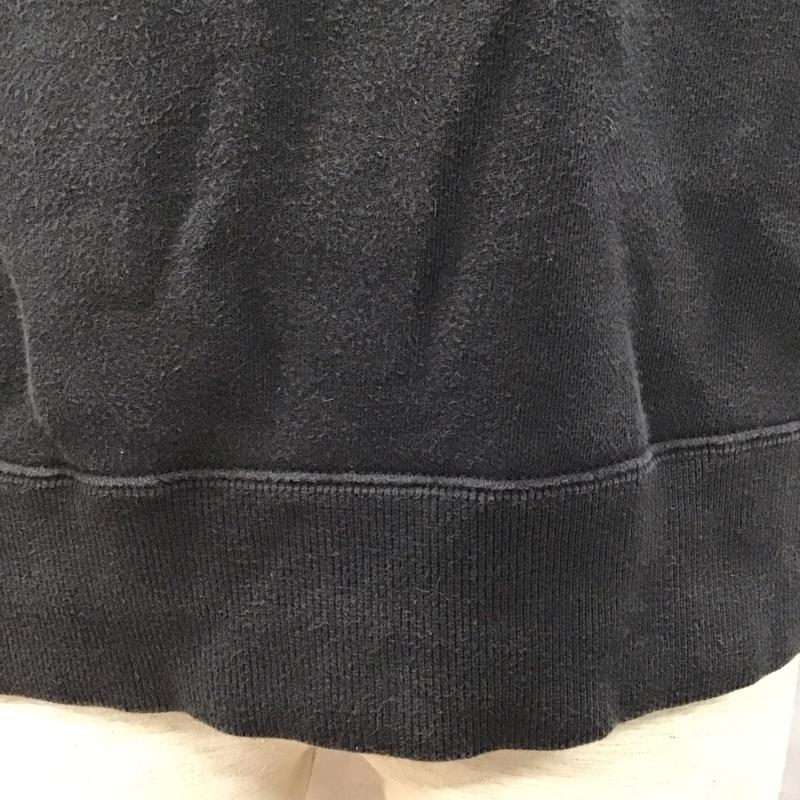 チャンピオン Champion トレーナー 長袖 C3-Q002 クルーネック スウェット XL ロゴ、文字 黒 / ブラック /  メンズ USED 古着 中古 10121196