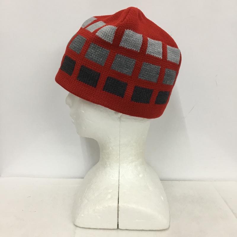 ステューシー STUSSY 帽子 ニット帽 90年代 USA製 ロゴ、文字 赤 / レッド / X 灰 / グレー /  メンズ USED 古着 中古 10137142