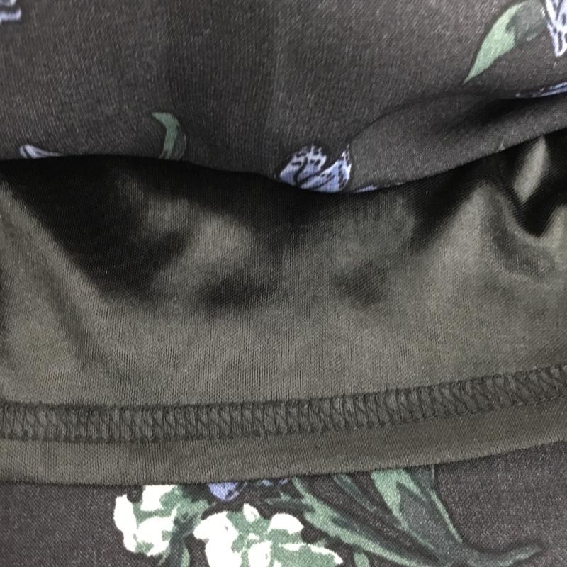 ジーナシス JEANASIS ボトムス ボトムス JS050160MT ワイドパンツ スカンツ FREE 花柄 黒 / ブラック /  レディース USED 古着 中古 10107030