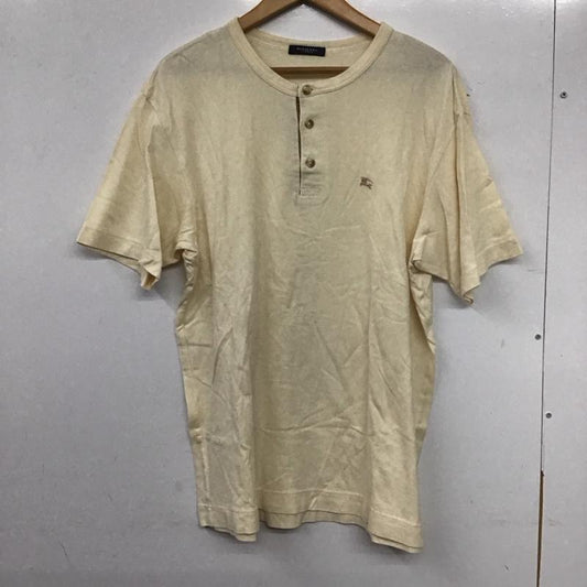 バーバリーロンドン Burberry London カットソー 半袖 半袖カットソー 無地Tシャツ ヘンリーネックカットソー L ロゴ、文字 オフホワイト / オフホワイト /  メンズ USED 古着 中古 10139172