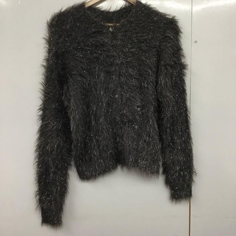 テチチ Te chichi カーディガン 長袖 FLD-2600398 ラメロングシャギーニット FREE 無地 チャコールグレー / チャコールグレー /  レディース USED 古着 中古 10142773