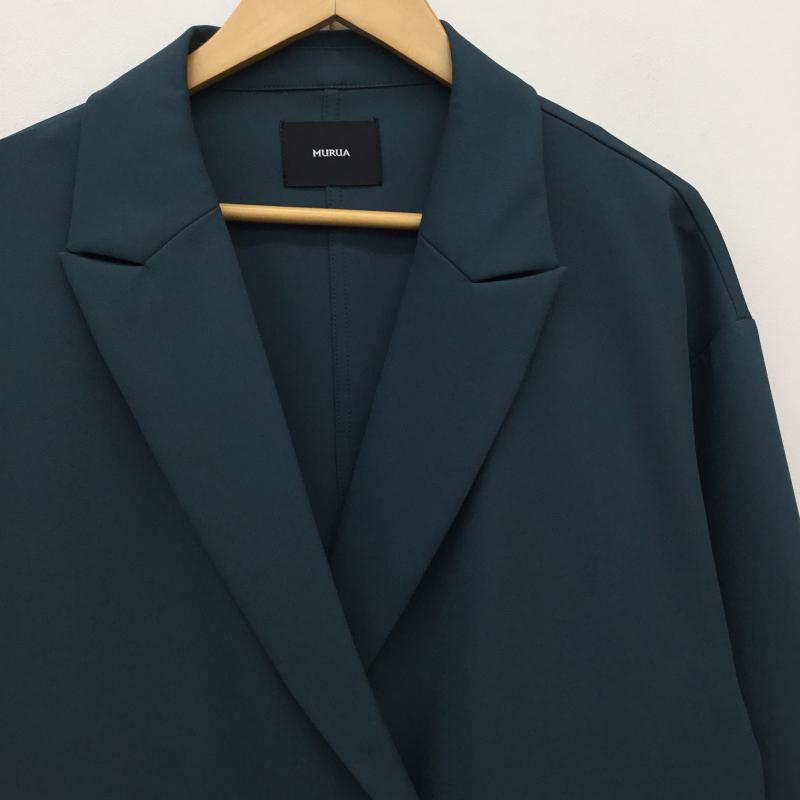 ムルーア MURUA ジャケット、上着 ジャケット、ブレザー 012140100201-03 FREE 無地 緑 / グリーン /  レディース USED 古着 中古 10144628