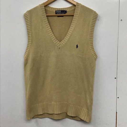 ポロバイラルフローレン Polo by RALPH LAUREN ベスト ベスト ニットベスト M 無地 ベージュ / ベージュ /  メンズ USED 古着 中古 10134518