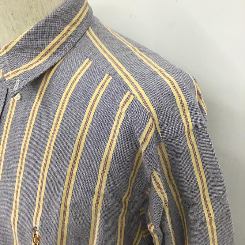 ラルフローレン RALPHLAUREN シャツ、ブラウス 長袖 長袖シャツ ストライプシャツ カジュアルシャツ ボタンダウンシャツ M ストライプ 赤 / レッド / X 黄 / イエロー / X 水色 / ライトブルー /  メンズ USED 古着 中古 10105602