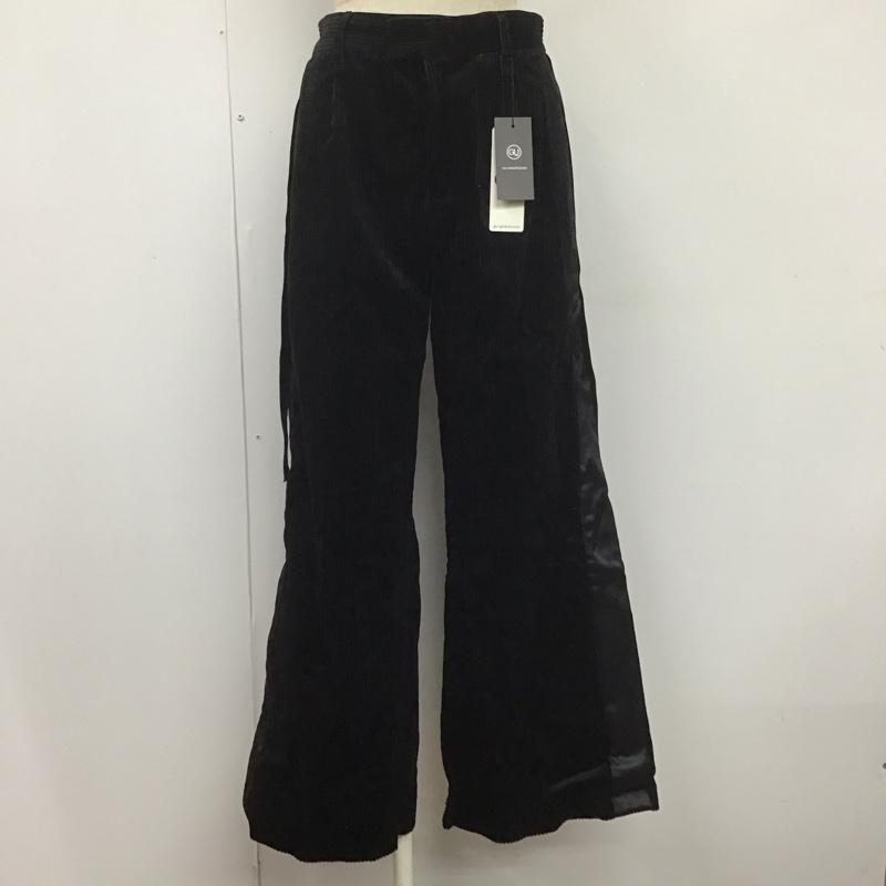 ジーユー GU ボトムス ボトムス コーデュロイワイドパンツ UNDERCOVER L 無地 黒 / ブラック /  レディース USED 古着 中古 10108100
