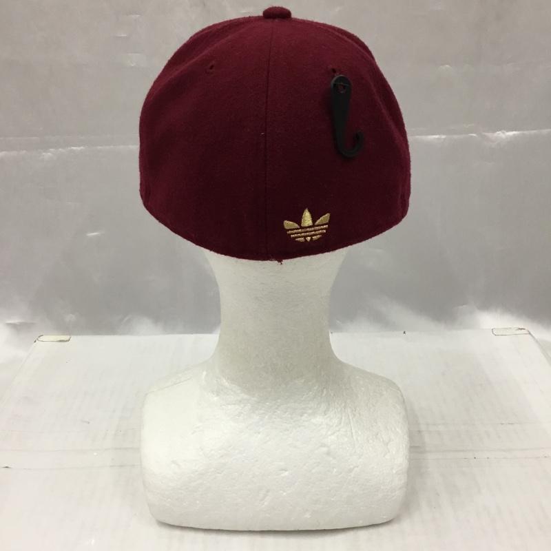 アディダス adidas 帽子 キャップ M30667 ロゴ、文字 えんじ / ワインレッド /  メンズ USED 古着 中古 10105990