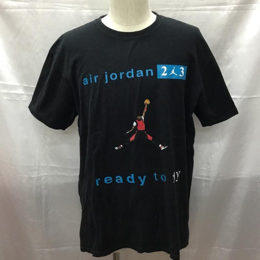 エアジョーダン AIR JORDAN Tシャツ 半袖 半袖カットソー プリントTシャツ クルーネックカットソー 古着 スポーツウェア L プリント 黒 / ブラック /  メンズ USED 古着 中古 10108238