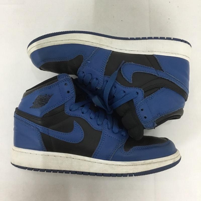 ナイキ NIKE スニーカー スニーカー 575441-404 AIR JORDAN 1 RETRO HIGH OG GS 23.5cm 箱有 23.5cm ロゴ、文字 黒 / ブラック / X 青 / ブルー / X 白 / ホワイト /  レディース USED 古着 中古 10134821
