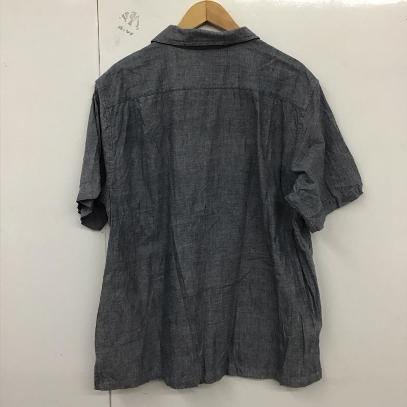 パタゴニア patagonia シャツ、ブラウス 半袖 半袖シャツ 無地シャツ ポケットシャツ L 無地 紺 / ネイビー /  メンズ USED 古着 中古 10130096