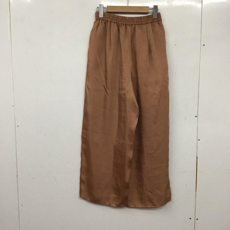 シンプリシテェ Simplicite パンツ スラックス 20-030-700-3039-1-0 カットオフワイドパンツ フレアパンツ 無地 茶 / ブラウン /  レディース USED 古着 中古 10138821