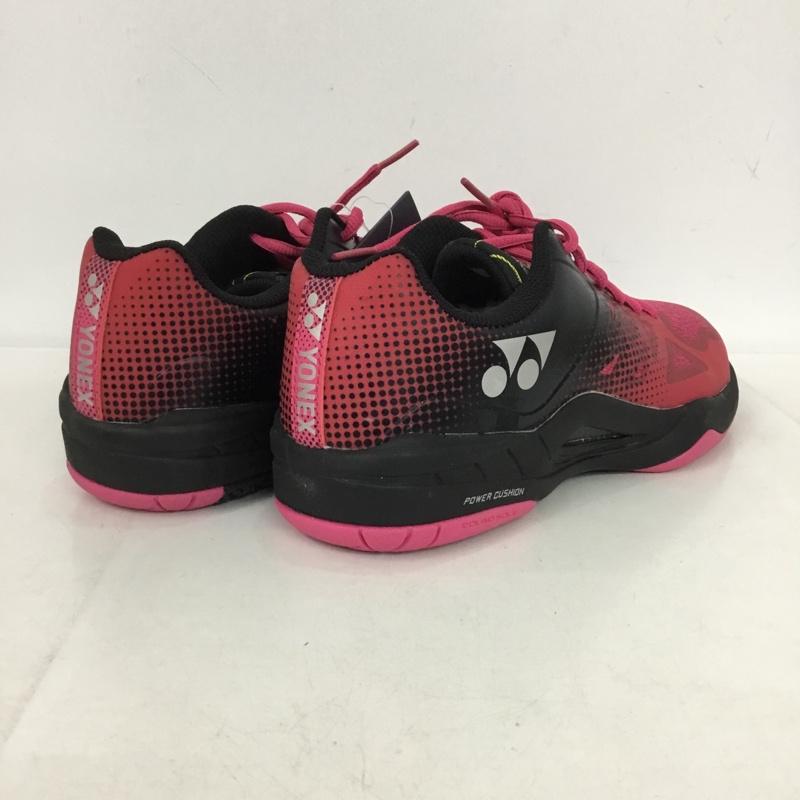 ヨネックス YONEX スニーカー スニーカー SHTAD2WG パワークッション エアラスダッシュ2 ワイドGC テニスシューズ 25cm 箱有 25.0cm ロゴ、文字 黒 / ブラック / X 桃 / ピンク /  レディース USED 古着 中古 10149909
