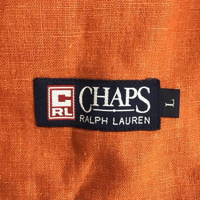 チャップスラルフローレン CHAPSRALPHLAUREN ジャケット、上着 ジャケット、ブレザー 1513-4237 カバーオール 麻 リネン L 無地 橙 / オレンジ /  メンズ USED 古着 中古 10123298