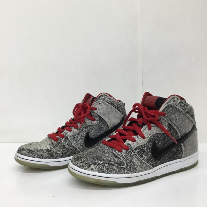 ナイキ NIKE スニーカー スニーカー DUNK HIGH PREMIUM 313171024 27.0cm ロゴ、文字 灰 / グレー /  メンズ USED 古着 中古 10110131