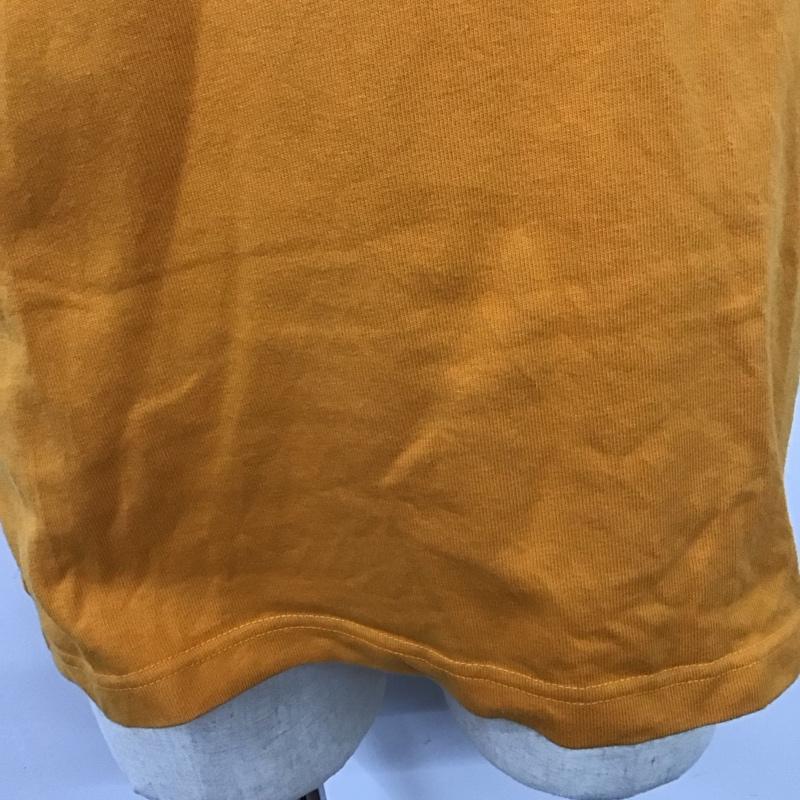 ザノースフェイス THE NORTH FACE Tシャツ 半袖 nt32010 半袖カットソー プリントTシャツ クルーネックカットソー M ロゴ、文字 橙 / オレンジ /  メンズ USED 古着 中古 10123999