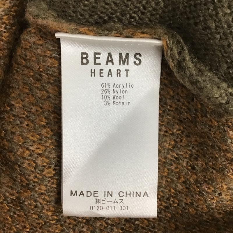 ビームス ハート BEAMS HEART カーディガン 長袖 長袖カーディガン ニットカーディガン 前ボタン M プリント マルチカラー / マルチカラー /  メンズ USED 古着 中古 10131348