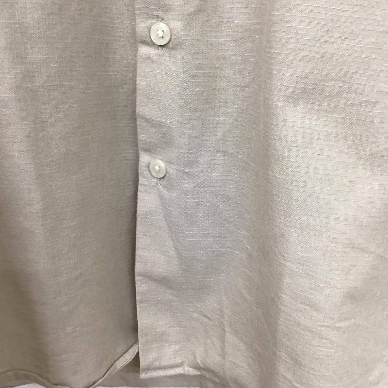 ナノユニバース nano・universe シャツ、ブラウス 長袖 M 無地 ベージュ / ベージュ /  メンズ USED 古着 中古 10131061