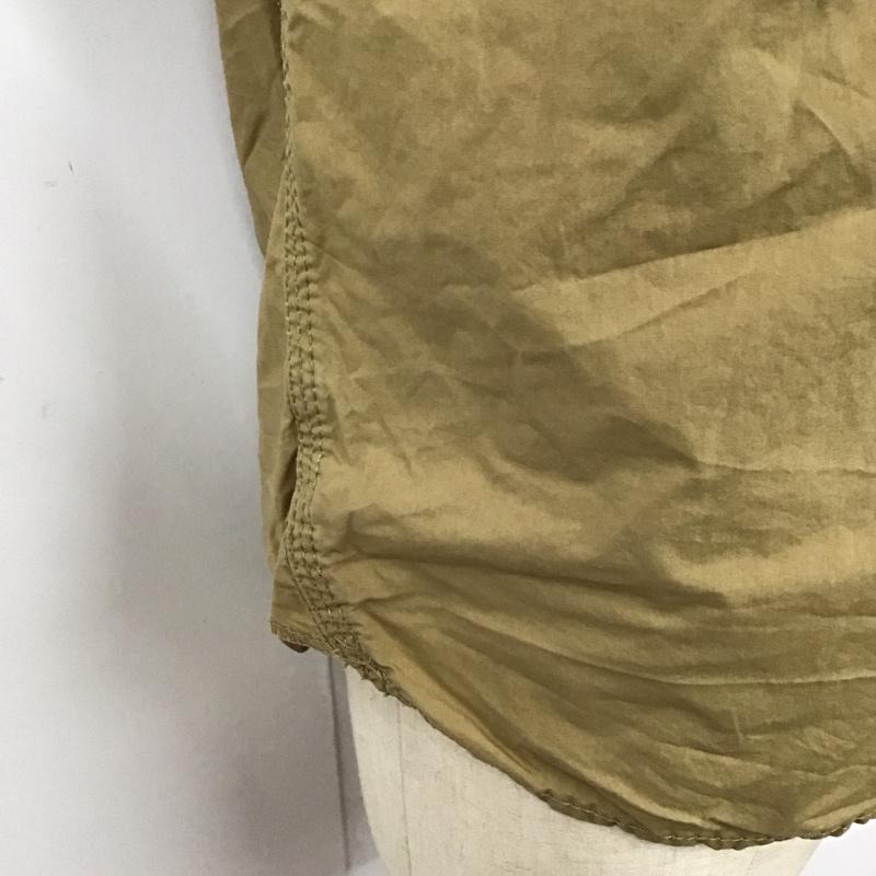 ステューシー STUSSY シャツ、ブラウス 半袖 半袖シャツ カラーシャツ カジュアルシャツ 刺繍 M ロゴ、文字 ベージュ / ベージュ /  メンズ USED 古着 中古 10112090