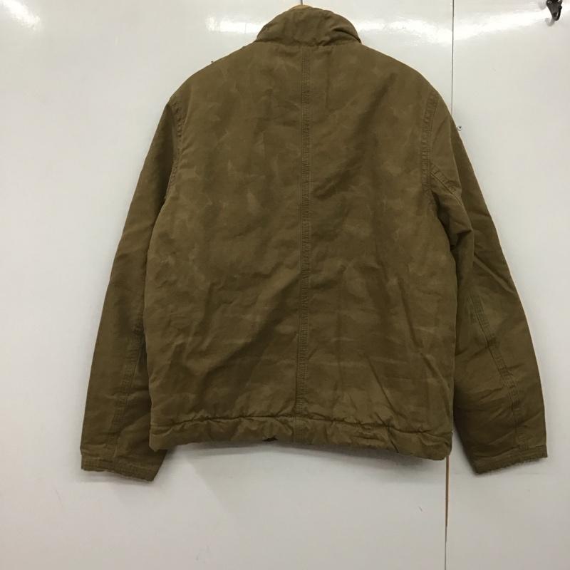 アメリカンイーグルアウトフィッターズ AMERICANEAGLEOUTFITTERS ジャケット、上着 ジャケット、ブレザー ジップアップジャケット アウター ミリタリージャケット L 無地 茶 / ブラウン /  メンズ USED 古着 中古 10141485