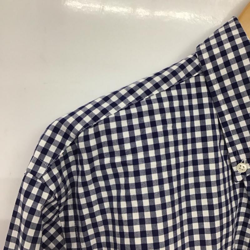 ラルフローレン RALPHLAUREN シャツ、ブラウス 長袖 長袖シャツ チェックシャツ カラーシャツ ボタンダウンシャツ M チェック 白 / ホワイト / X 青 / ブルー /  メンズ USED 古着 中古 10147595
