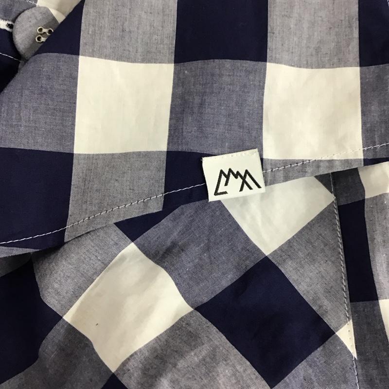 シーエムエフアウトドアガーメント CMF OUTDOOR GARMENT シャツ、ブラウス 長袖 cmf2302-s04j NEWSPAPERSHIRTS 長袖シャツ チェックシャツ M チェック 白 / ホワイト / X 青 / ブルー /  メンズ USED 古着 中古 10112581