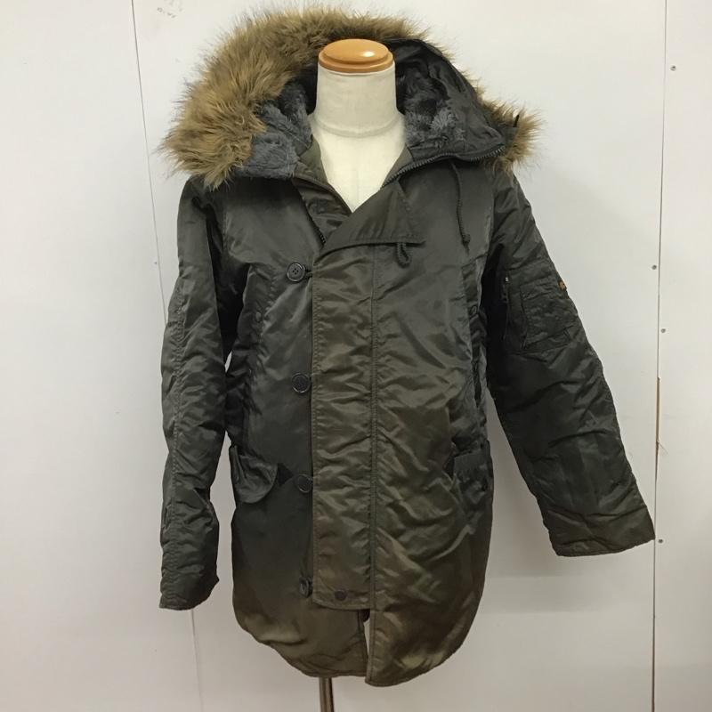 アルファインダストリー Alpha Industries ジャケット、上着 ジャンパー、ブルゾン 026200 ミリタリージャケット 中綿 フライトジャケット 3A382 L 無地 カーキ / カーキ /  メンズ USED 古着 中古 10122986