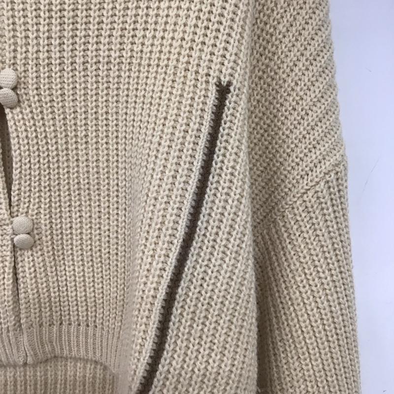 エヘカソポ ehka sopo カーディガン 長袖 FREE 無地 ベージュ / ベージュ /  レディース USED 古着 中古 10147190