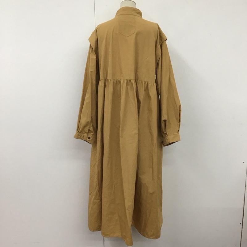 フリークスストア FREAK S STORE ワンピース ロングスカート 221-3140 長袖ワンピース ロングワンピース 前開きシャツワンピース FREE 無地 ベージュ / ベージュ /  レディース USED 古着 中古 10110230