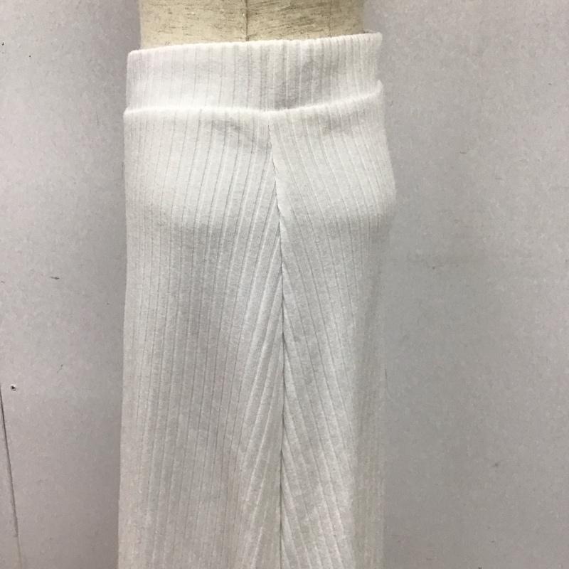 ザラ ZARA スカート ロングスカート ロングスカート フレアスカート ニットスカート S 無地 白 / ホワイト /  レディース USED 古着 中古 10125166