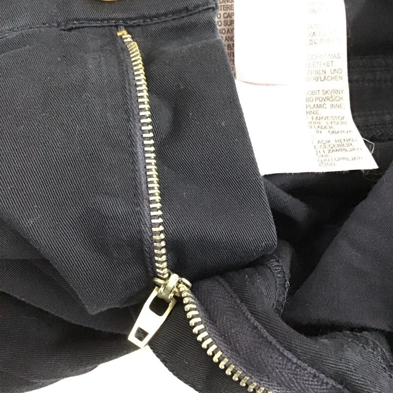 ザラ ZARA パンツ チノパン チノパン ワイドパンツ カジュアルパンツ 36 無地 紺 / ネイビー /  レディース USED 古着 中古 10125152