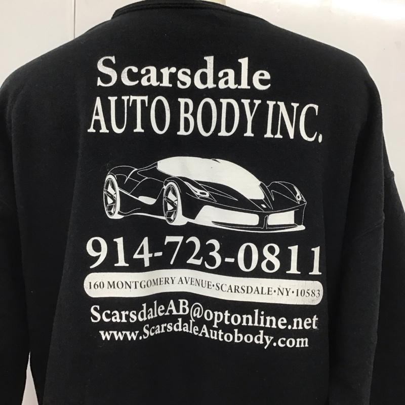 古着 USED トレーナー 長袖 長袖トレーナー スウェット クルーネック リブスウェットカットソー XL ロゴ、文字 黒 / ブラック /  メンズ USED 古着 中古 10124709