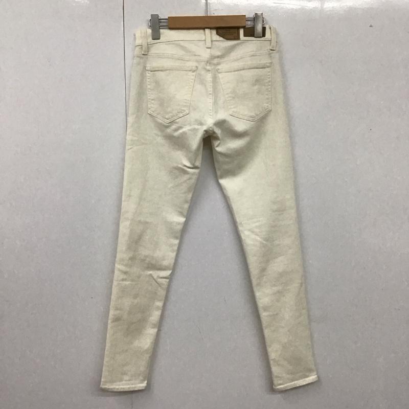 ポロラルフローレン POLO RALPH LAUREN パンツ デニム、ジーンズ デニムパンツ スリムパンツ ストレッチパンツ ジーンズ 27インチ 無地 白 / ホワイト /  レディース USED 古着 中古 10107363