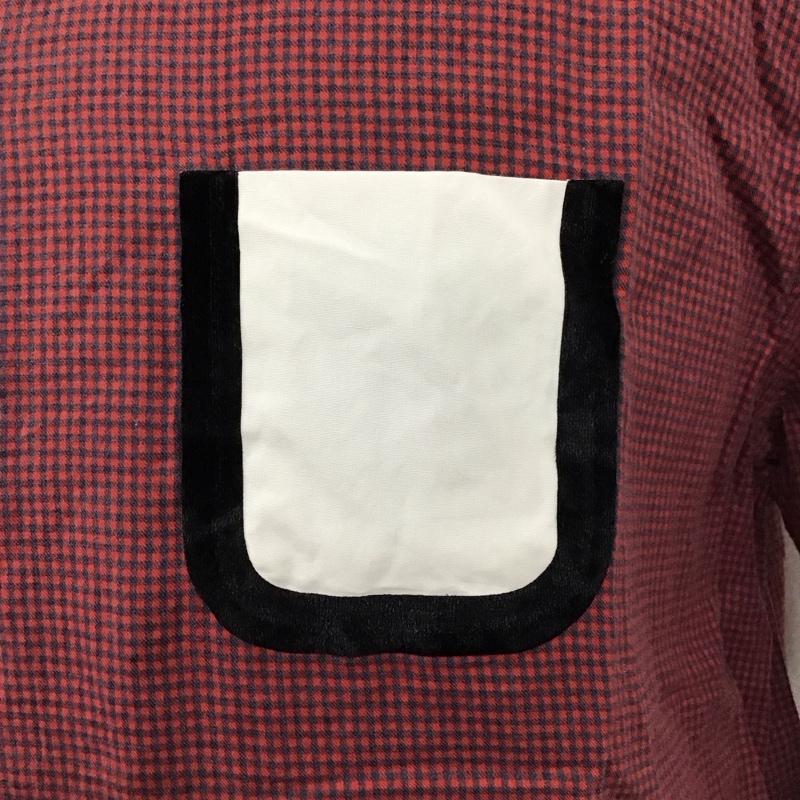 ヌメロ ウ゛ェントゥーノ N°21 シャツ、ブラウス 長袖 コットン チェック 黒 / ブラック / X 紺 / ネイビー / X えんじ / ワインレッド /  メンズ USED 古着 中古 10121346