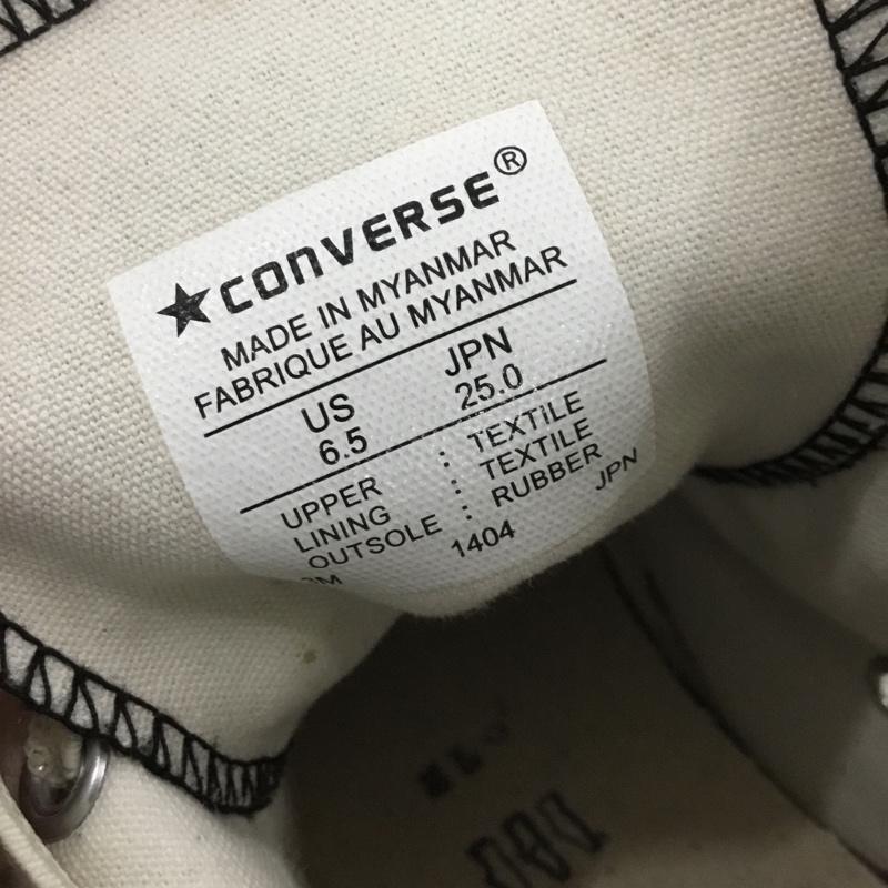コンバース CONVERSE スニーカー スニーカー 1404 ALL STAR ハイカット 25cm 25.0cm ロゴ、文字 黒 / ブラック /  レディース USED 古着 中古 10147129