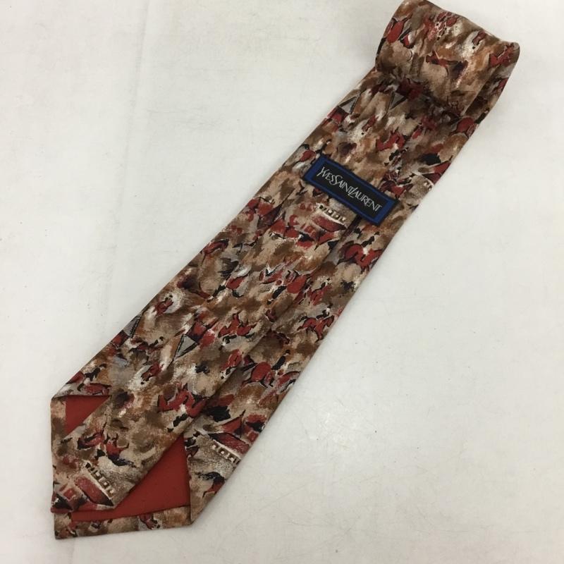 イヴサンローラン Yves Saint Laurent ネクタイ ネクタイ 乗馬柄 総柄 マルチカラー / マルチカラー /  メンズ USED 古着 中古 10150230