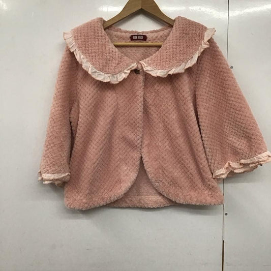 ピンクハウス PINK HOUSE シャツ、ブラウス 半袖 半袖フリースシャツ ビックカラー フロントボタン 無地 桃 / ピンク /  レディース USED 古着 中古 10142701